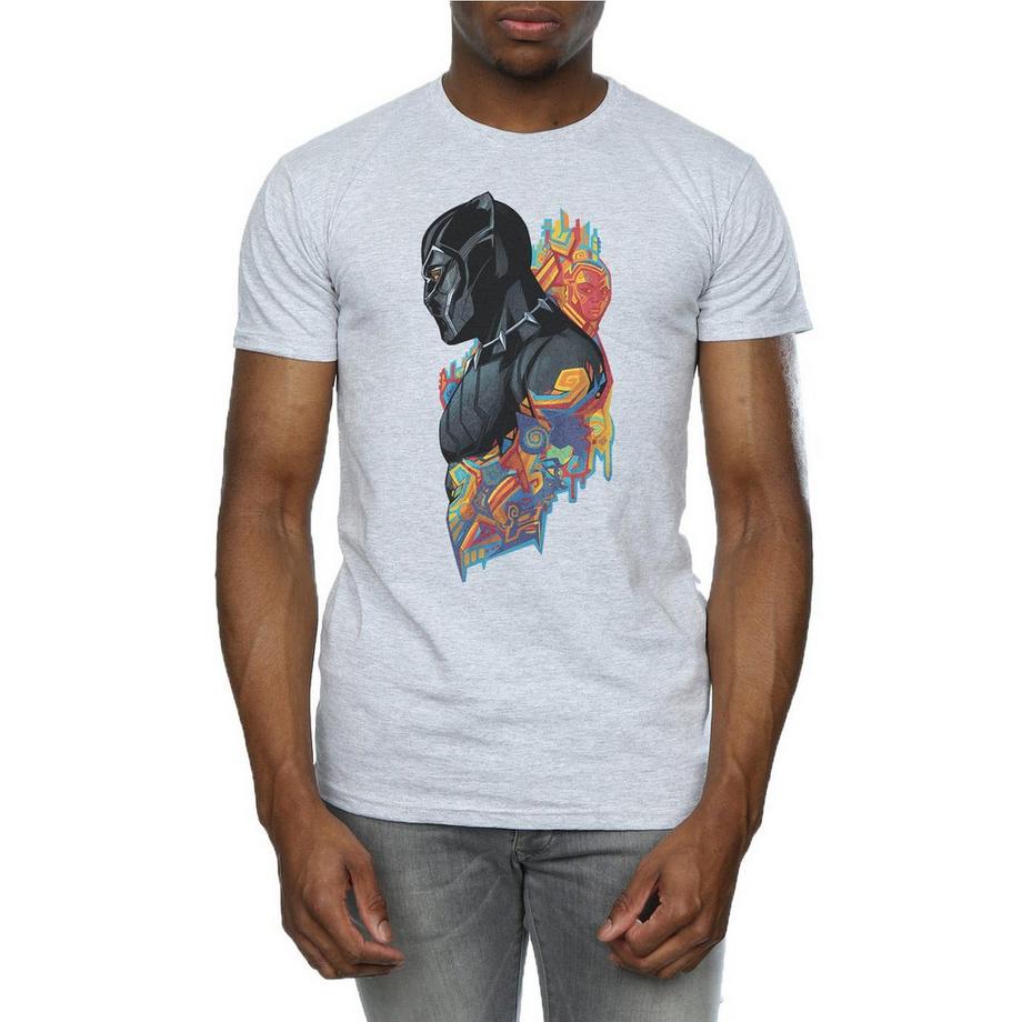 MARVEL Black Panther T-Shirt Stampa Grafica  