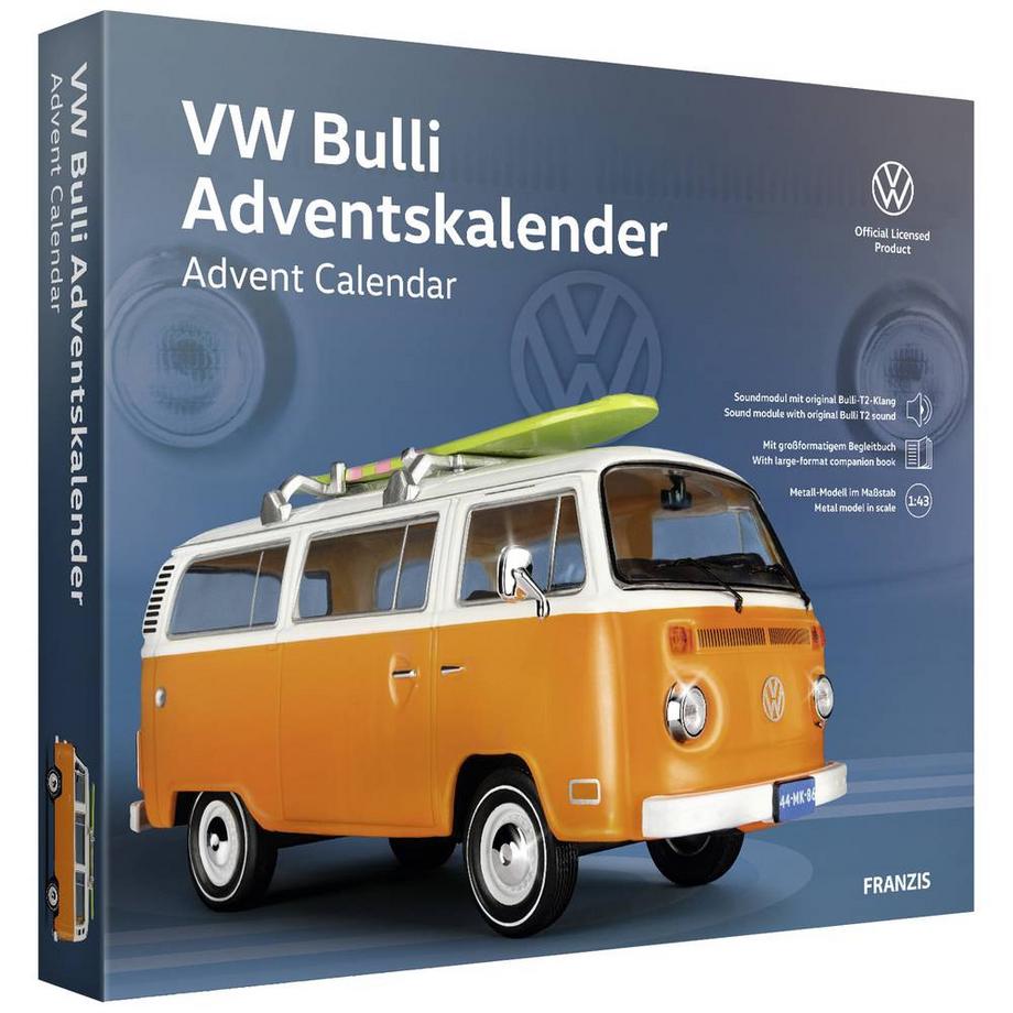 FRANZIS  Modellfahrzeug Adventskalender VW Bulli 