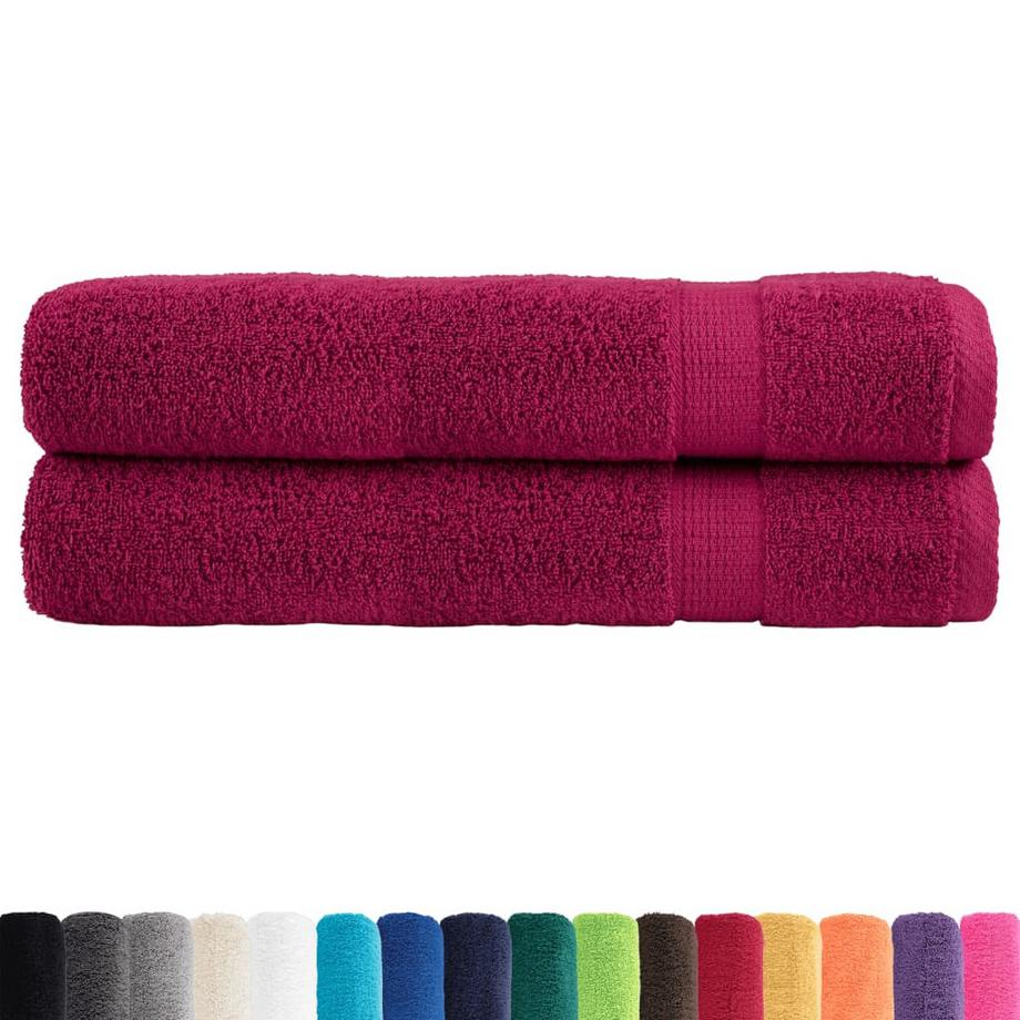 VidaXL Serviette de sauna coton  