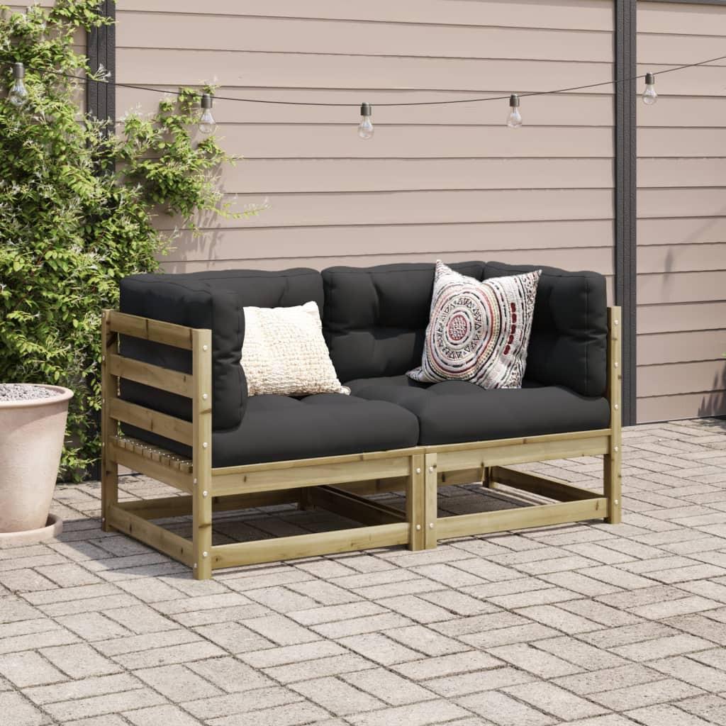 VidaXL set divano da giardino Legno di pino impregnato  