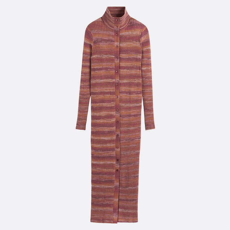 La Redoute Collections Robe Pull Longue Manches Longues Rayée  