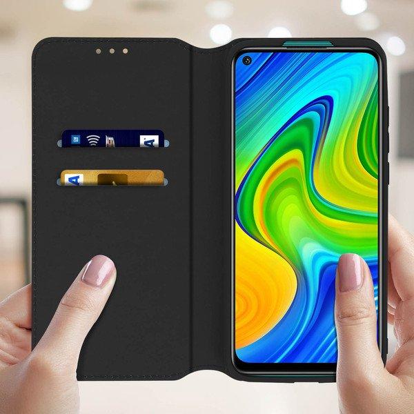 Avizar  Custodia Flip Xiaomi Redmi Note 9 nero 