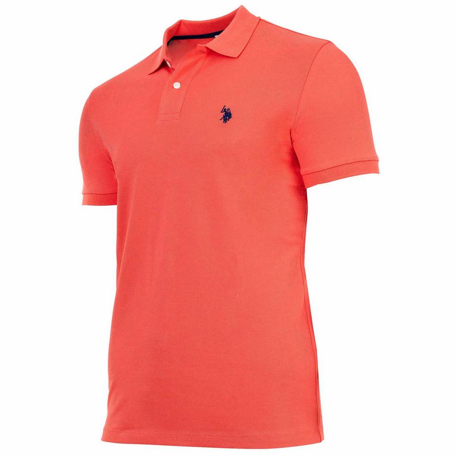 U.S. Polo Assn. Polo Uomini Vestibilità confortevole-Carded Piquet  