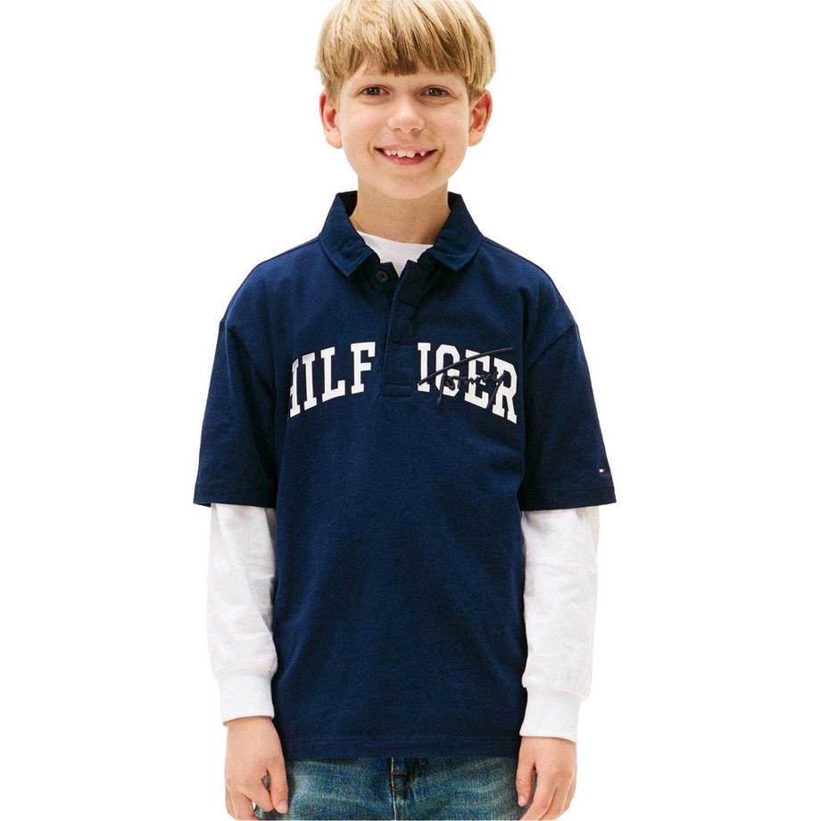 TOMMY HILFIGER  Maglietta Polo Scritta Logo 