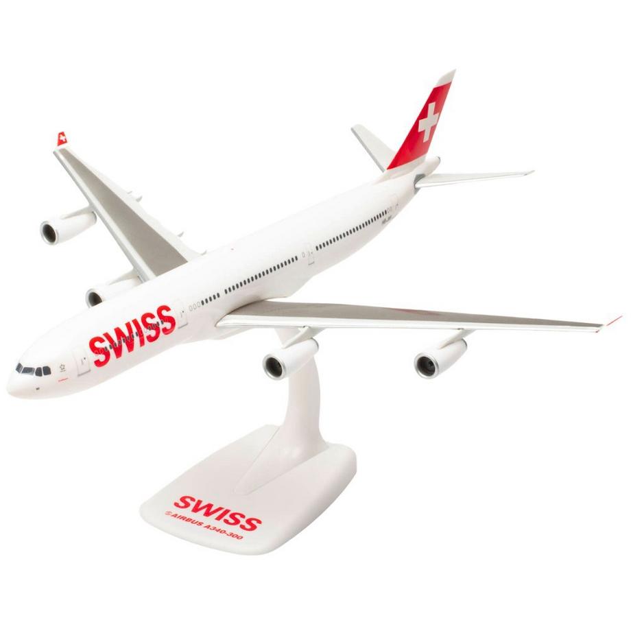 Snap-Fit Modèle d'avio Swiss International Air Lines Airbus A340-300 (1:200)