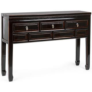 mutoni Console noire Jinan avec 3 tiroirs  