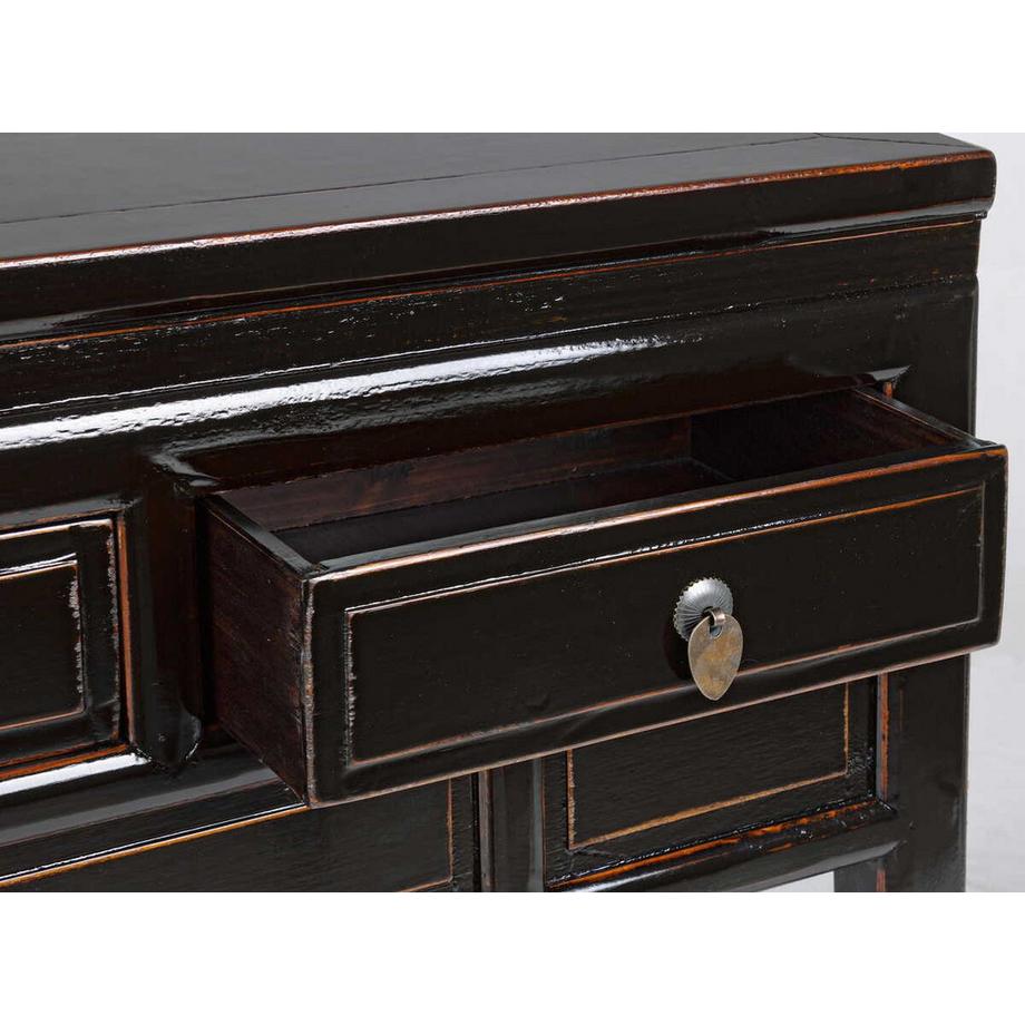 mutoni Konsole Jinan Schwarz 3 Schubladen  