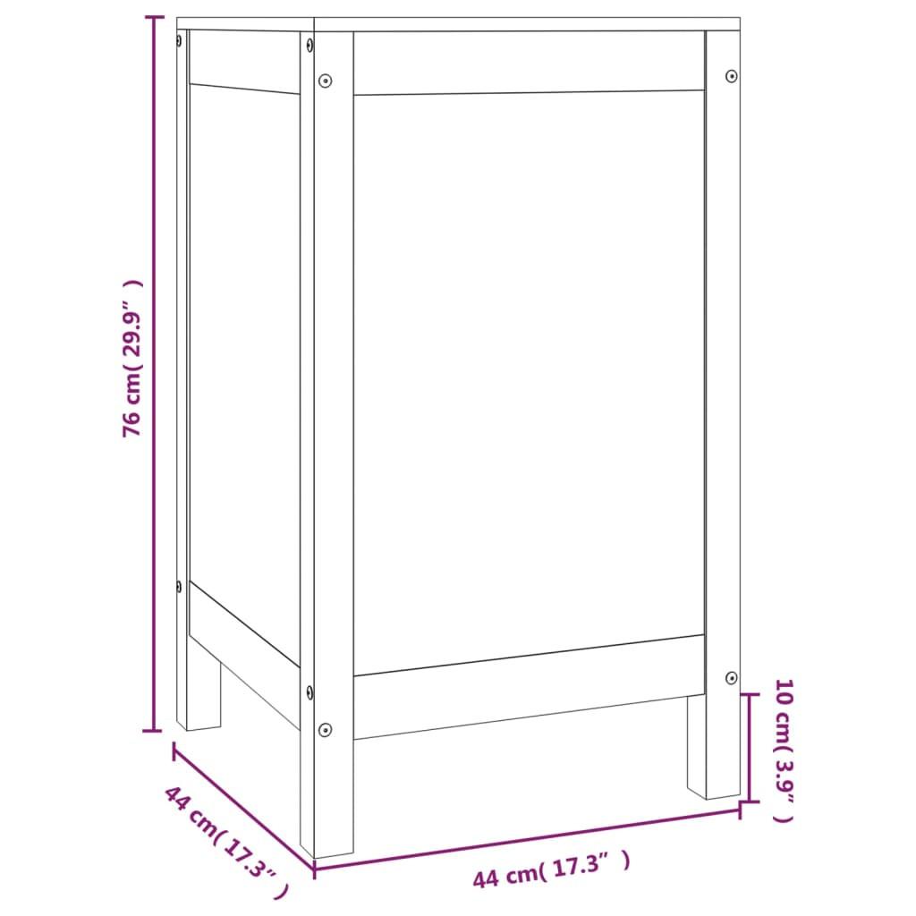 VidaXL  contenitore per bucato Legno di pino 