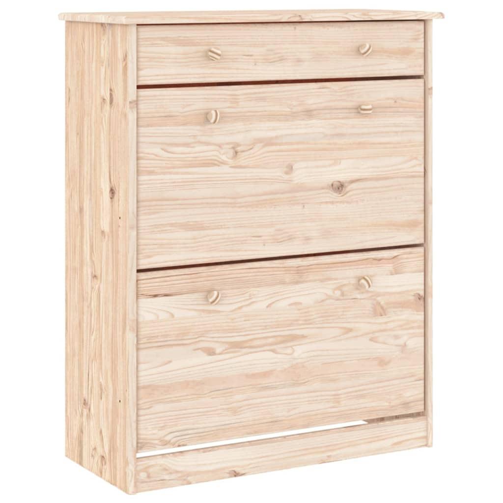 VidaXL Armoire à chaussures bois de pin  