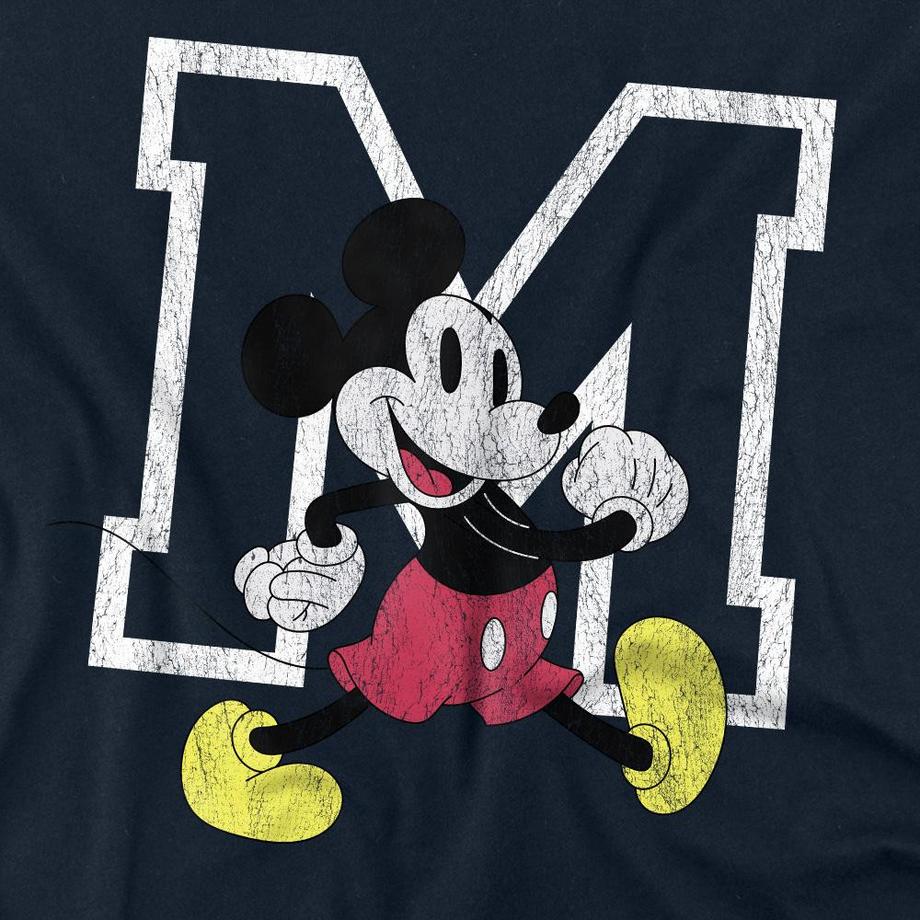 Disney Mickey Mouse Distressed M Langarm T-Shirt  