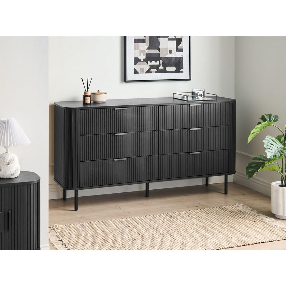 Beliani Kommode mit 6 Schubladen aus MDF-Platte  BRADLEY  