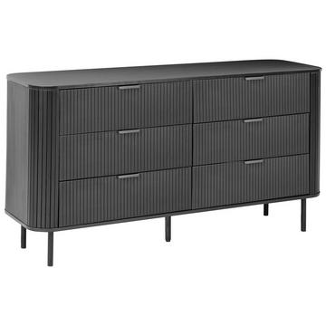 Commode à 6 tiroirs en MDF Rétro BRADLEY