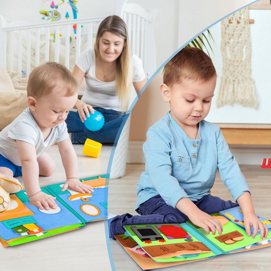 Activity-board  Stilles Buch|Motorik Baby 