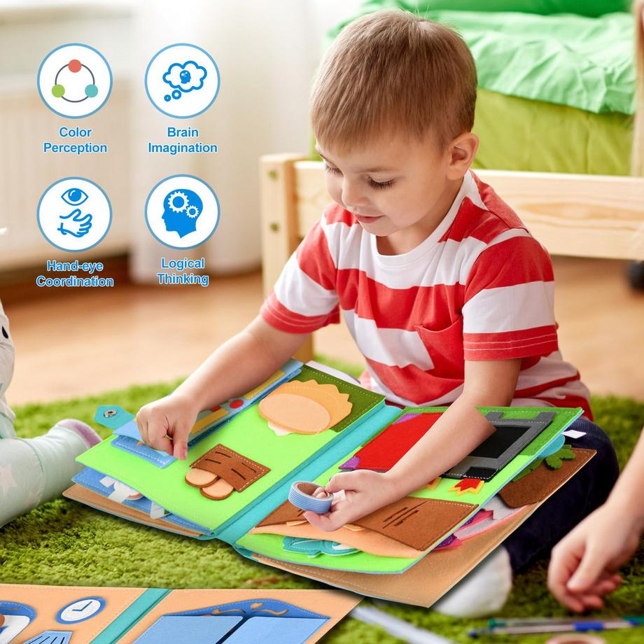 Activity-board  Stilles Buch|Motorik Baby 