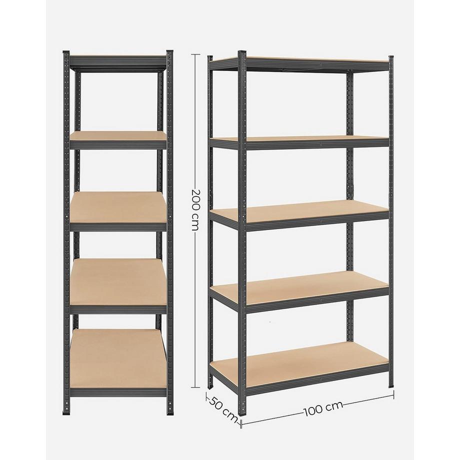 Pricenet  Étagère de garage réglable en acier robuste, 875 kg 