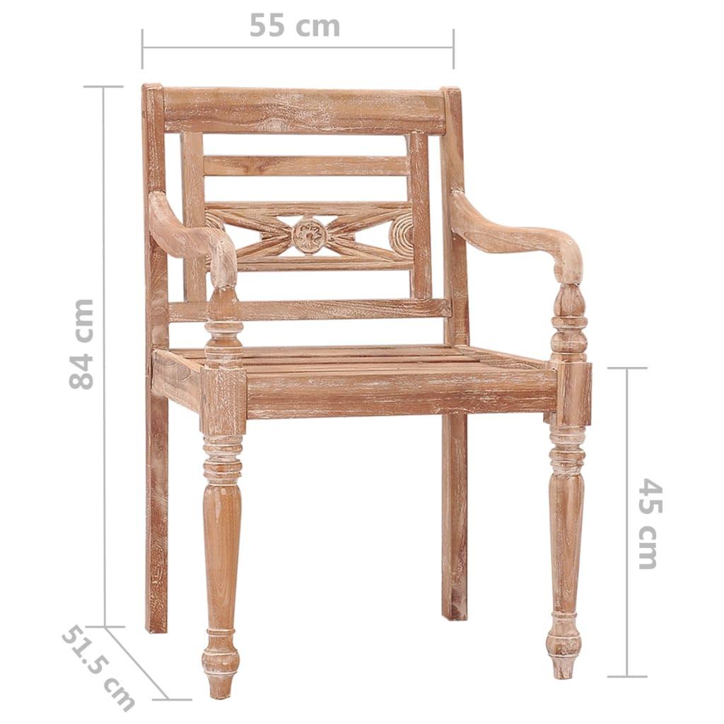 VidaXL sedia Teak riciclato  