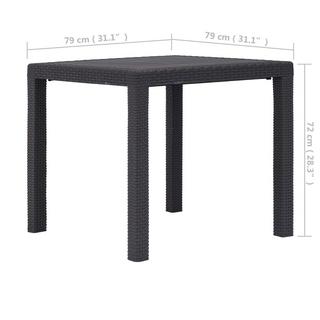 VidaXL Table de jardin plastique  