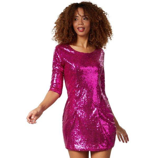 Tectake Abito Paillettes Manica Lunga  