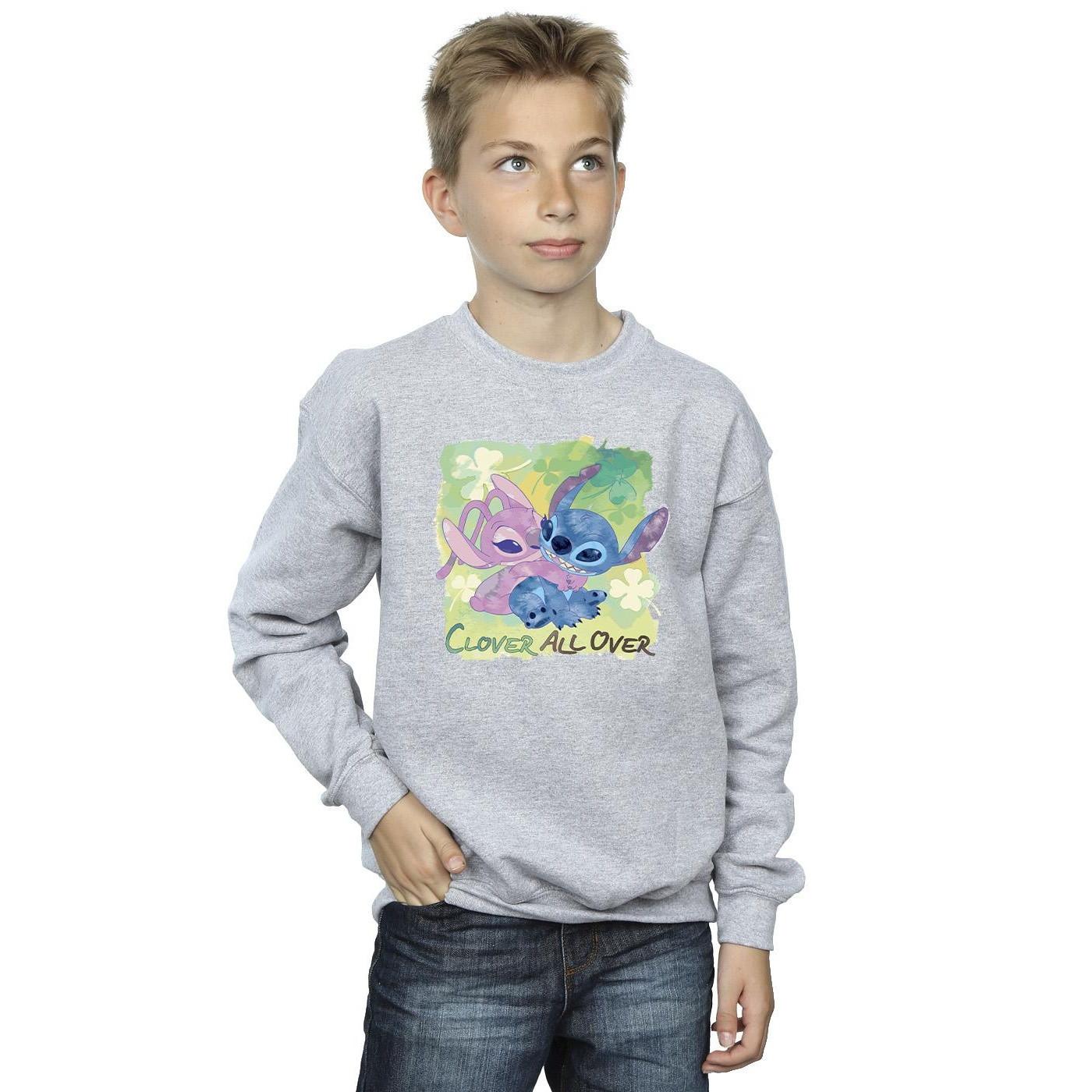 Disney  Lilo And Stitch St Patrick´s Day Clover Sweatshirt 