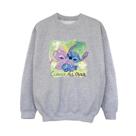 Disney  Lilo And Stitch St Patrick´s Day Clover Sweatshirt 