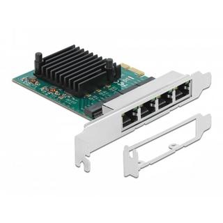 DeLock  Scheda PCI Express x1 per 4 x Gigabit LAN 