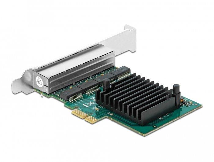 DeLock  Scheda PCI Express x1 per 4 x Gigabit LAN 