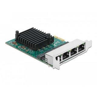 DeLock  Scheda PCI Express x1 per 4 x Gigabit LAN 