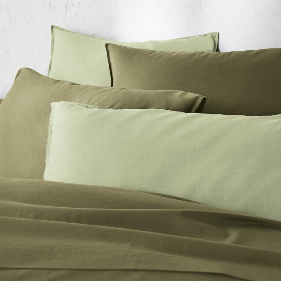 La Redoute Intérieurs Scenario Housse de couette unie en coton lavé  