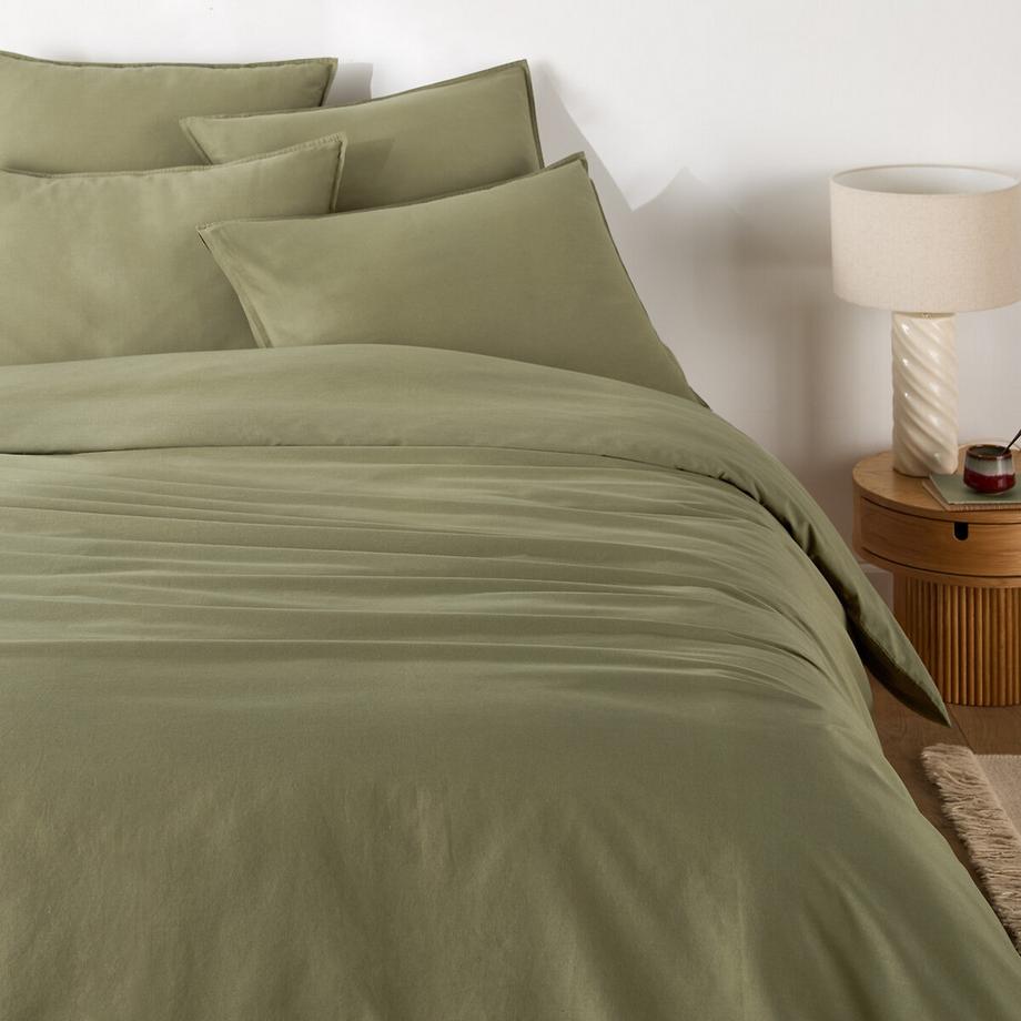 La Redoute Intérieurs Scenario Housse de couette unie en coton lavé  
