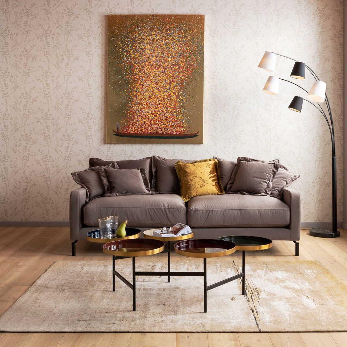 KARE Design Sofa Lullaby 2-Sitzer Taupe  