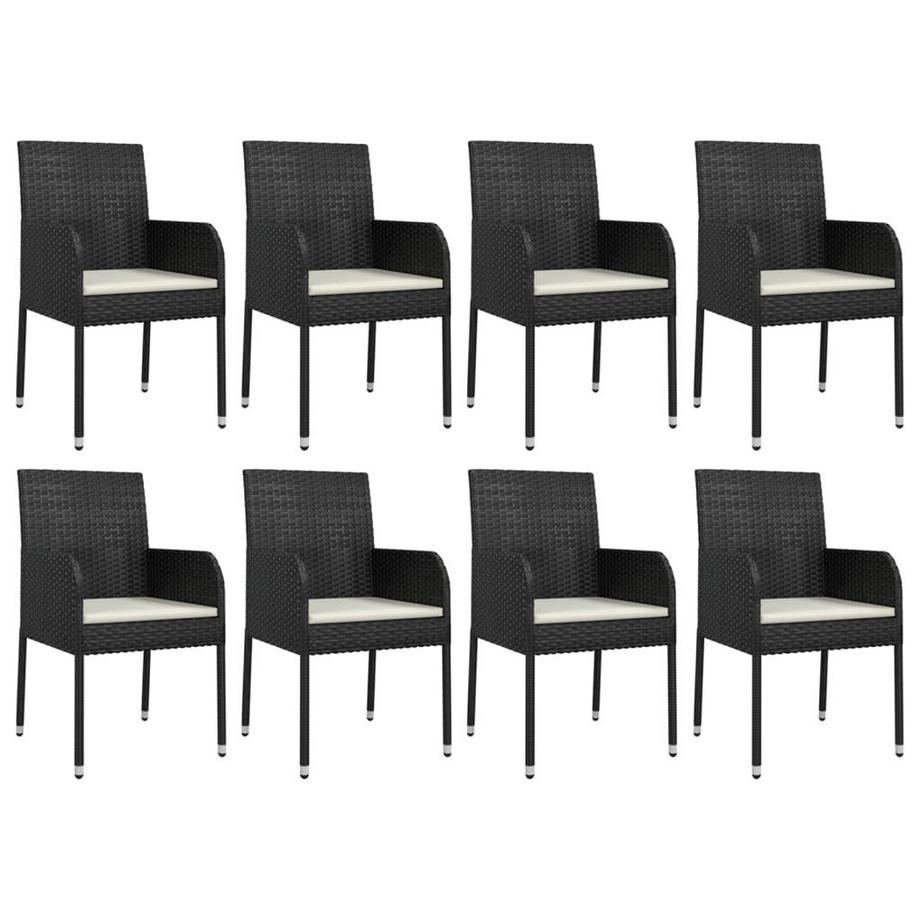 VidaXL set da pranzo da giardino Polirattan  