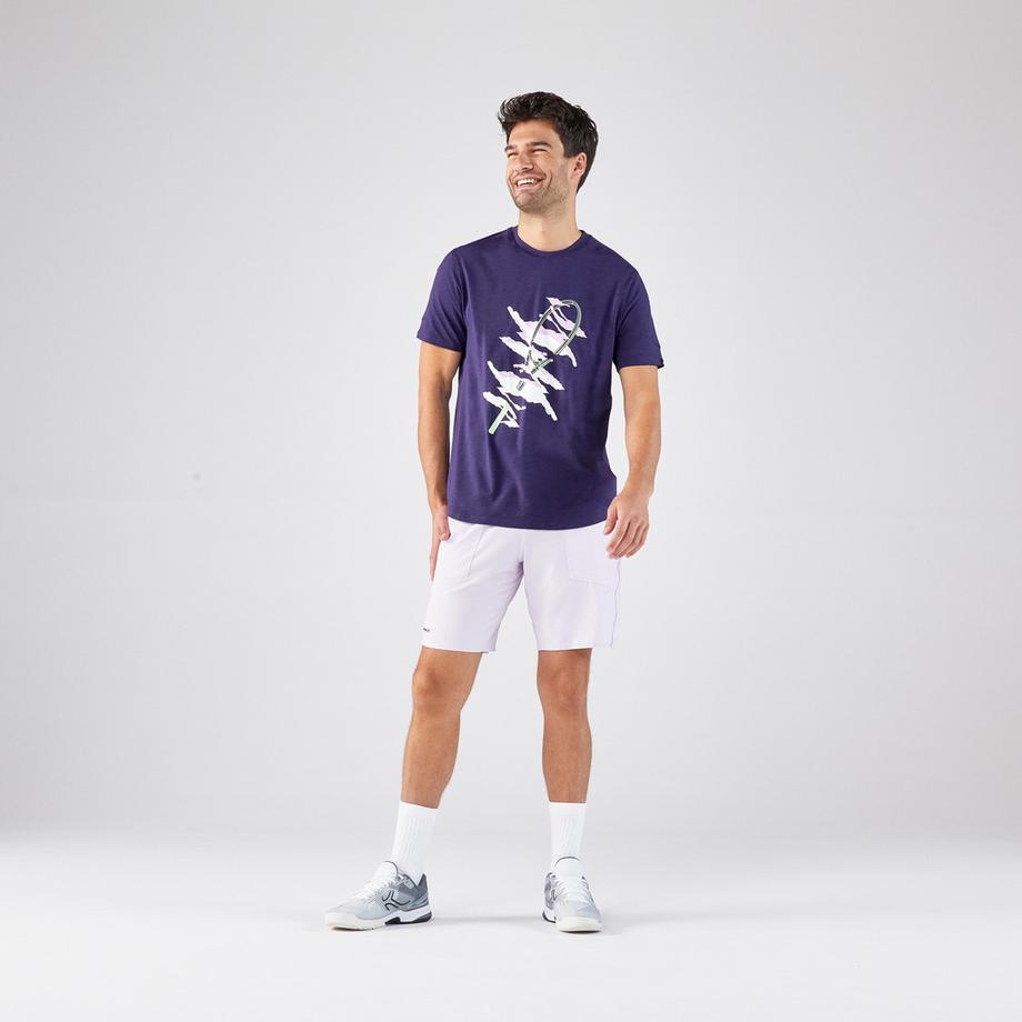 KUIKMA  T-shirt tennis uomo maniche corte cotone 