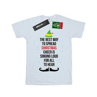 Elf  Christmas Cheer Text TShirt 