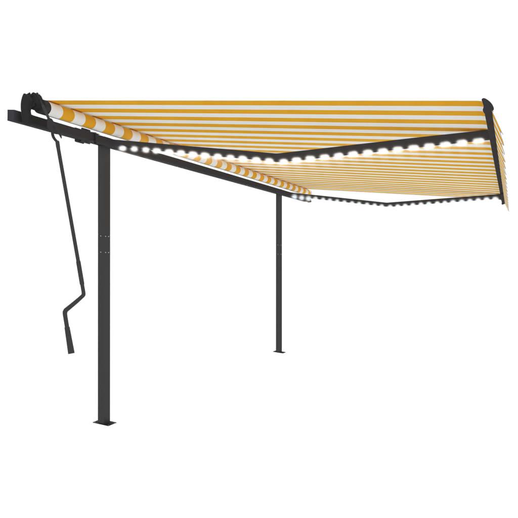 VidaXL Auvent rétractable tissu  