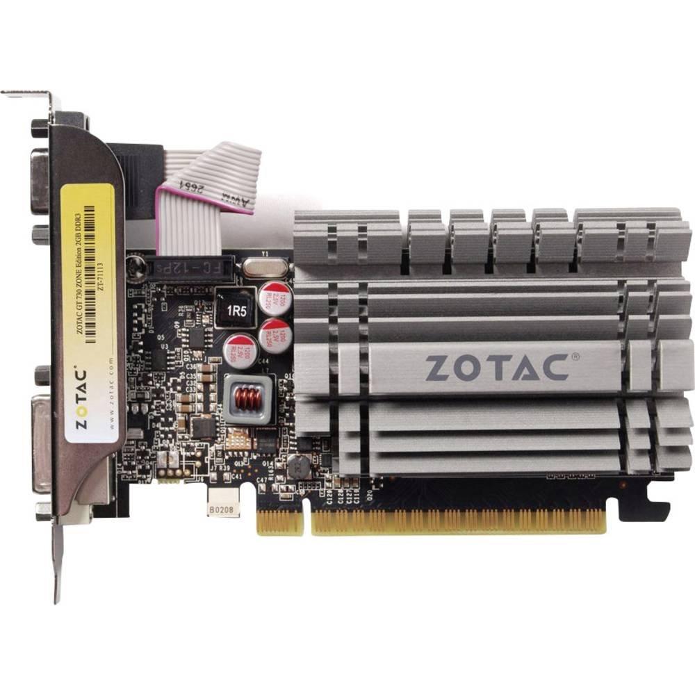 Zotac  Scheda grafica Nvidia GeForce GT730 Zone Edition 2 GB RAM GDDR3 PCIe x16 HDMI ™, DVI, VGA Raff 