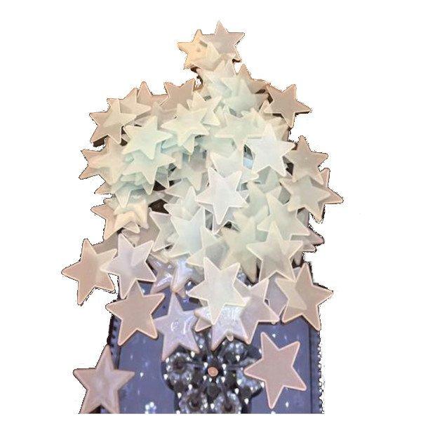 Autocollants muraux étoiles phosphorescentes (50pcs)