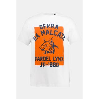 JP1880  T-shirt da casa con mezze maniche e stampa 