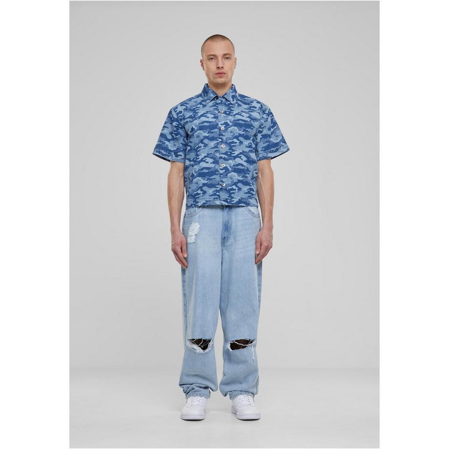 URBAN CLASSICS Camicia Boxy Stampata Maniche Corte  