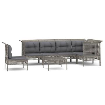 Garten lounge set poly-rattan