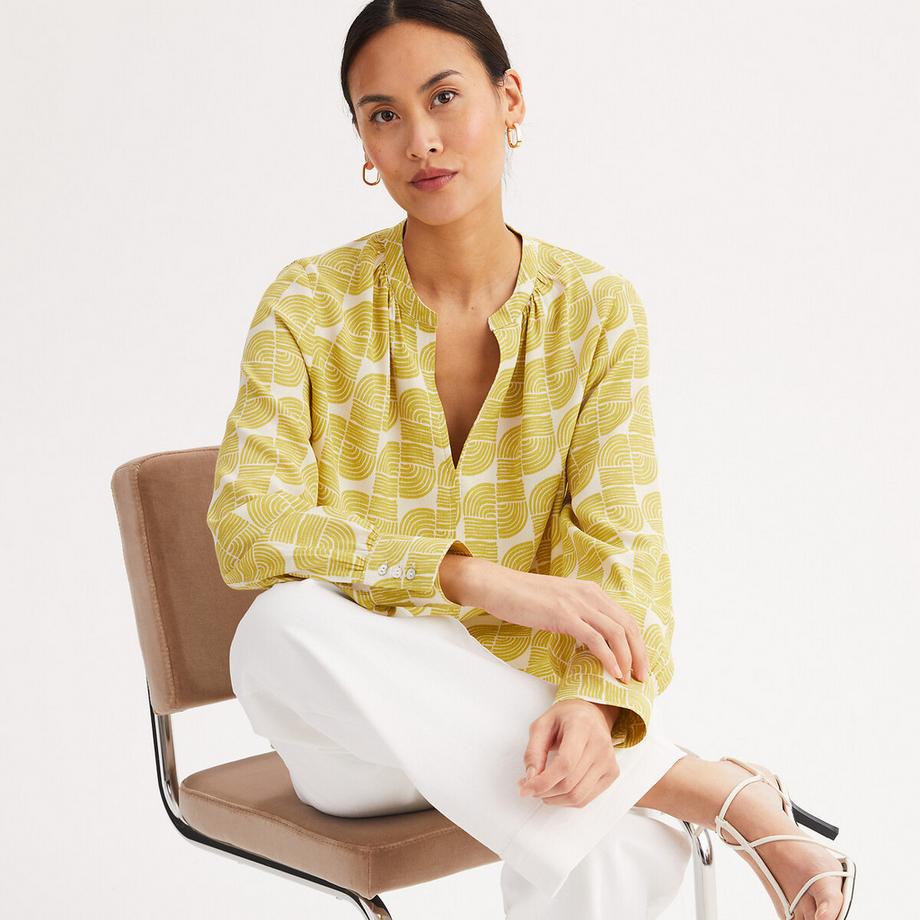 La Redoute Collections Blouse col tunisien  