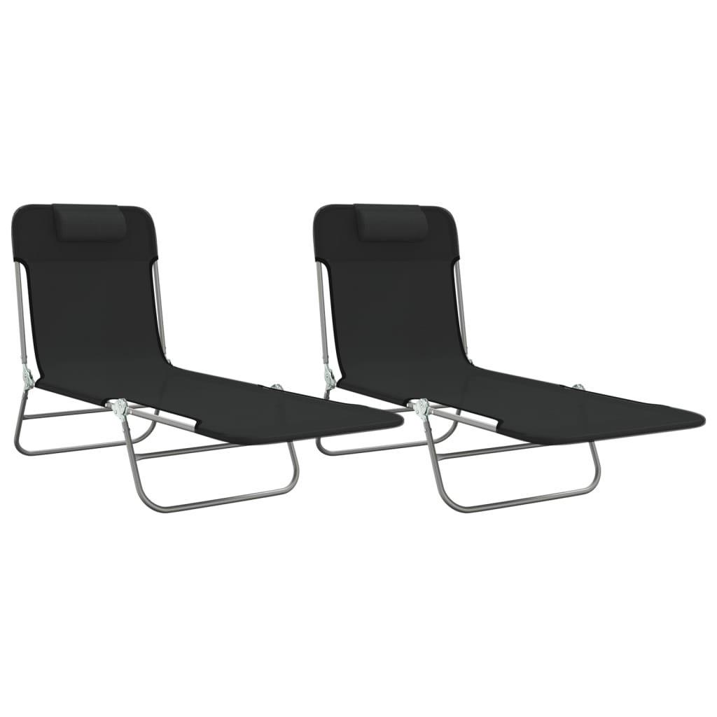 VidaXL Chaise longue acier  