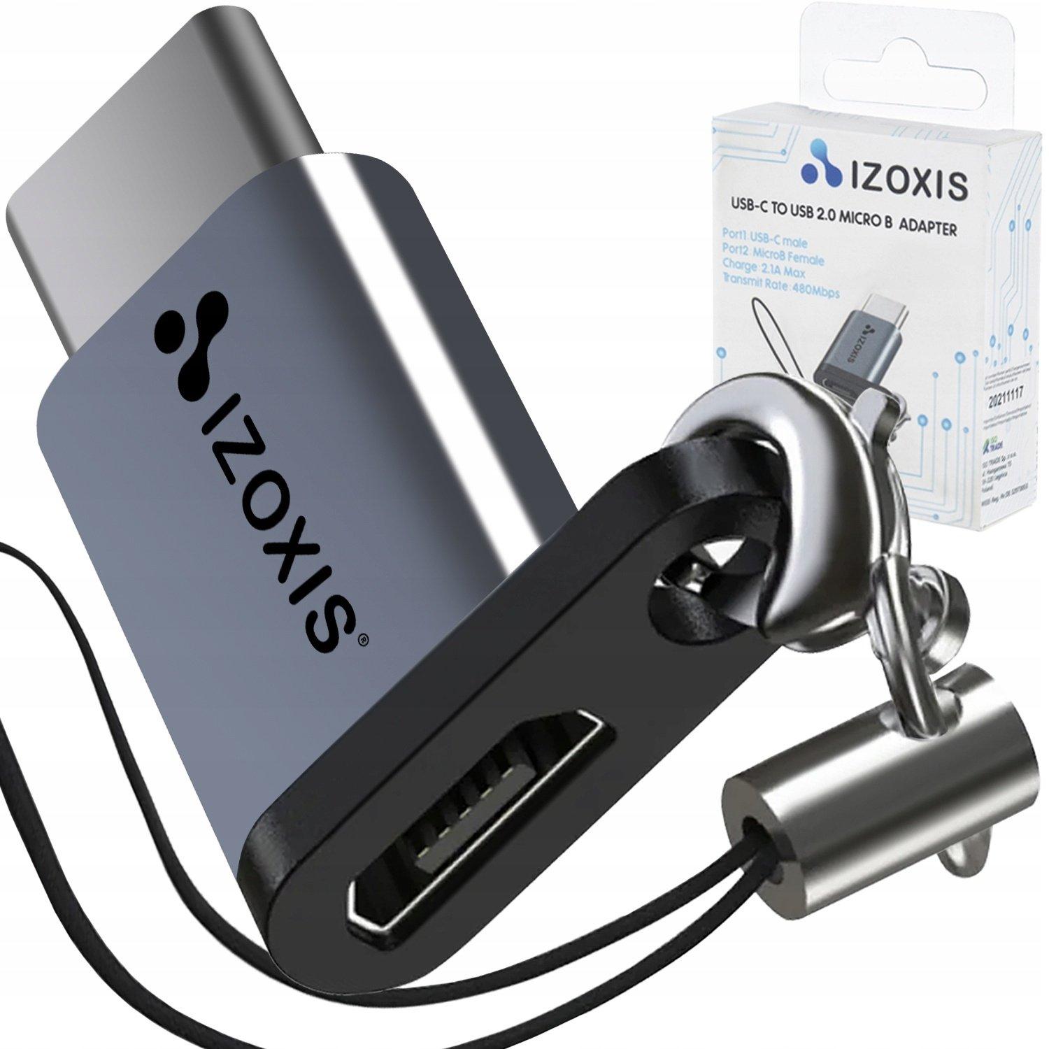 Izoxis  Micro-USB 2.0-auf-USB-C-Adapter 