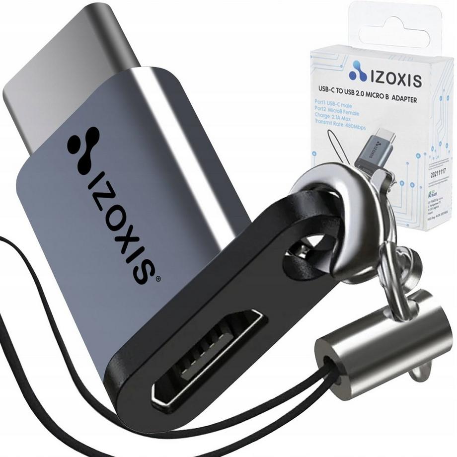 Izoxis  Micro-USB 2.0-auf-USB-C-Adapter 