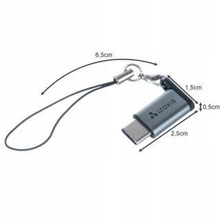Izoxis  Micro-USB 2.0-auf-USB-C-Adapter 