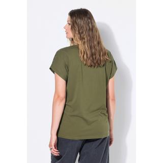 Studio Untold T-shirt Oversize Rivets Délavage Acid Washed  