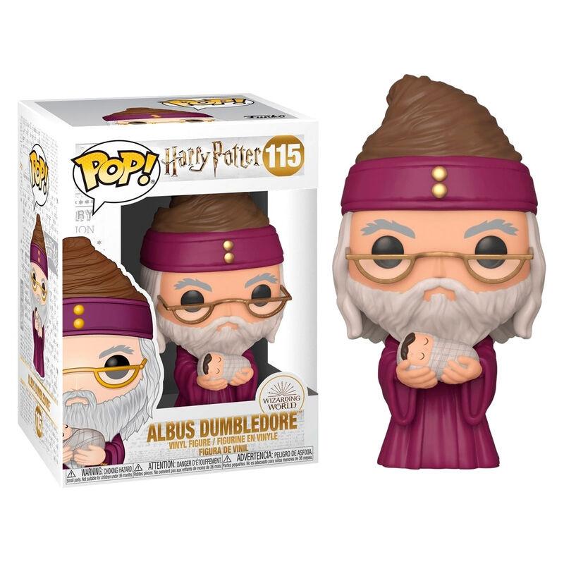 Funko  Figurine POP Harry Potter Dumbledore avec le bébé Harry 