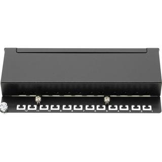 Digitus  Desktop CAT 6A, Patch Panel, geschirmt Klasse EA, 12-port RJ45, 8P8C, LSA 