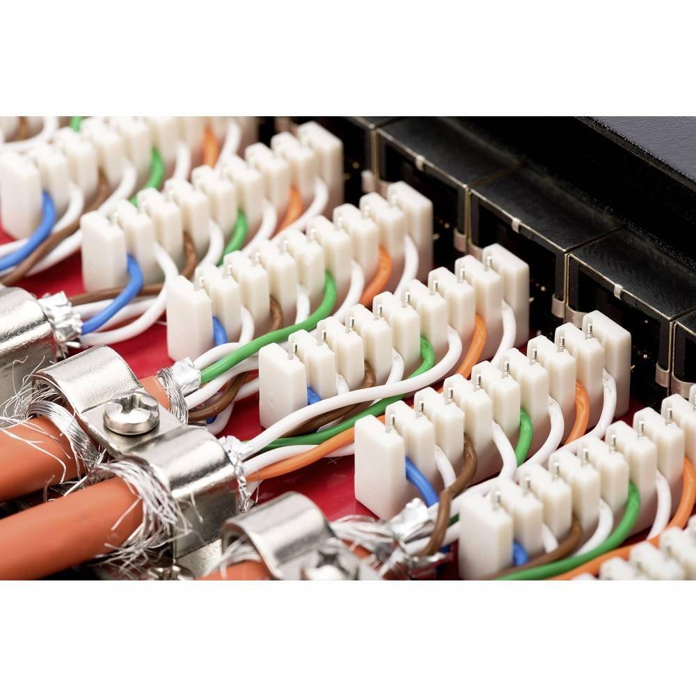 Digitus  Desktop CAT 6A, Patch Panel, geschirmt Klasse EA, 12-port RJ45, 8P8C, LSA 