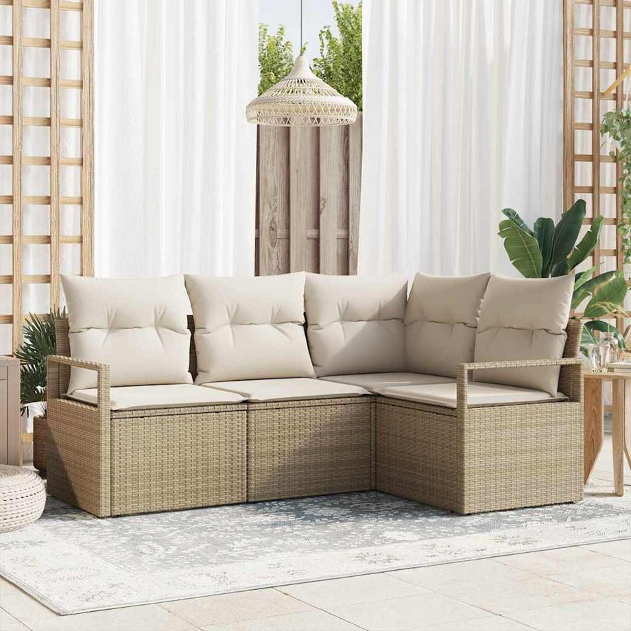 VidaXL Gartensofa-set poly-rattan  