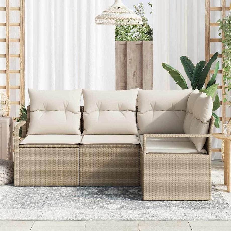 VidaXL Gartensofa-set poly-rattan  